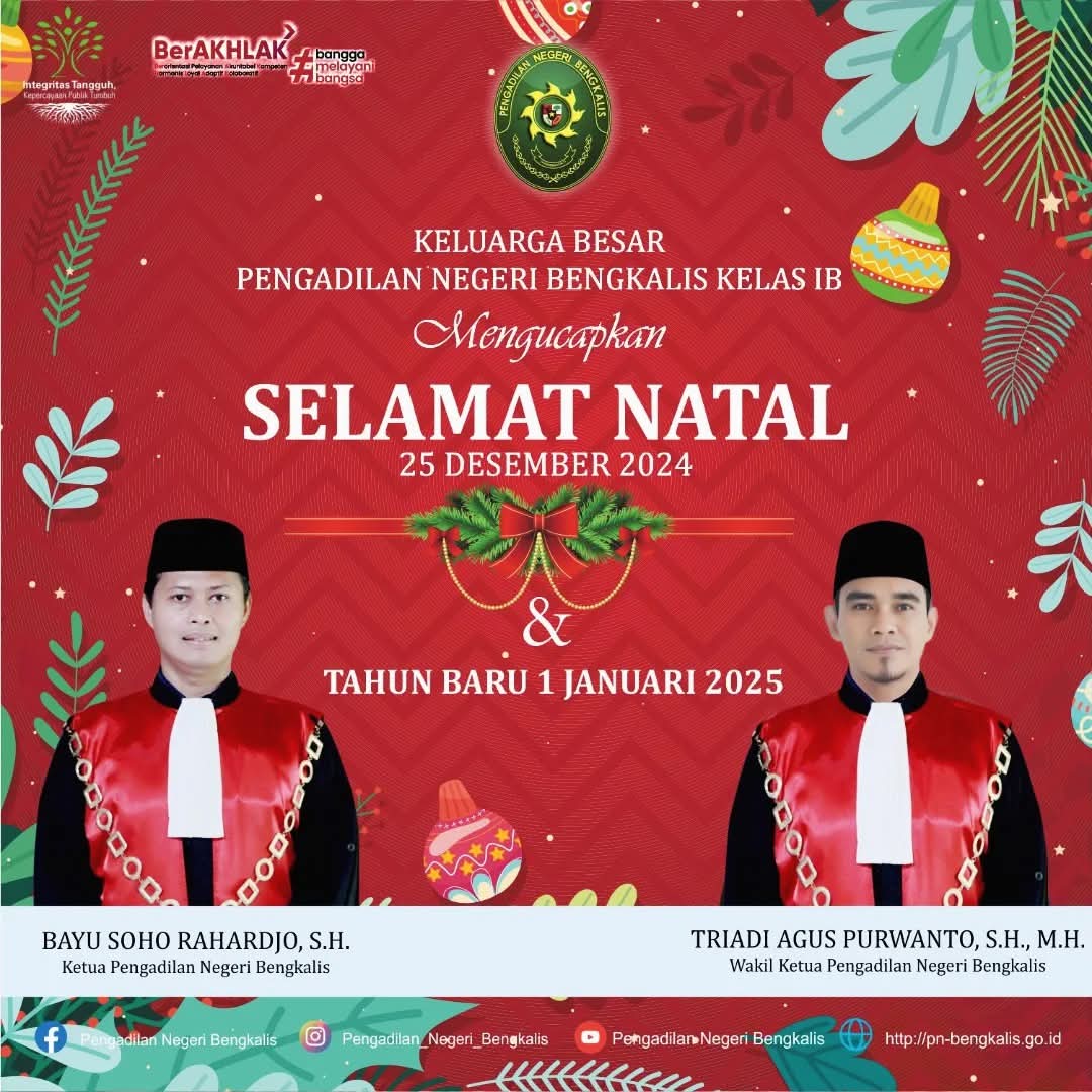Selamat natal dan tahun baru 2025